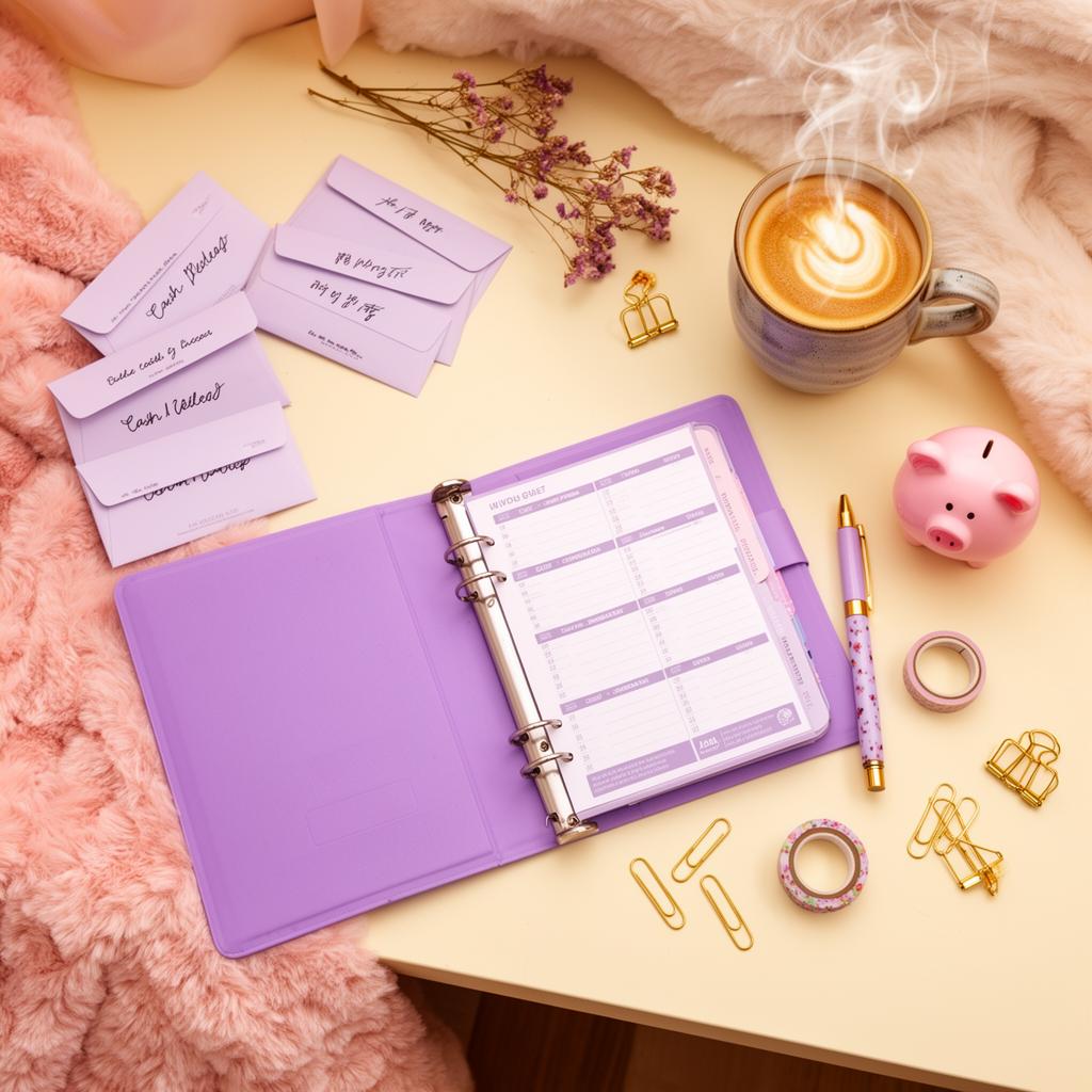 Hands organizing cash into envelopes
